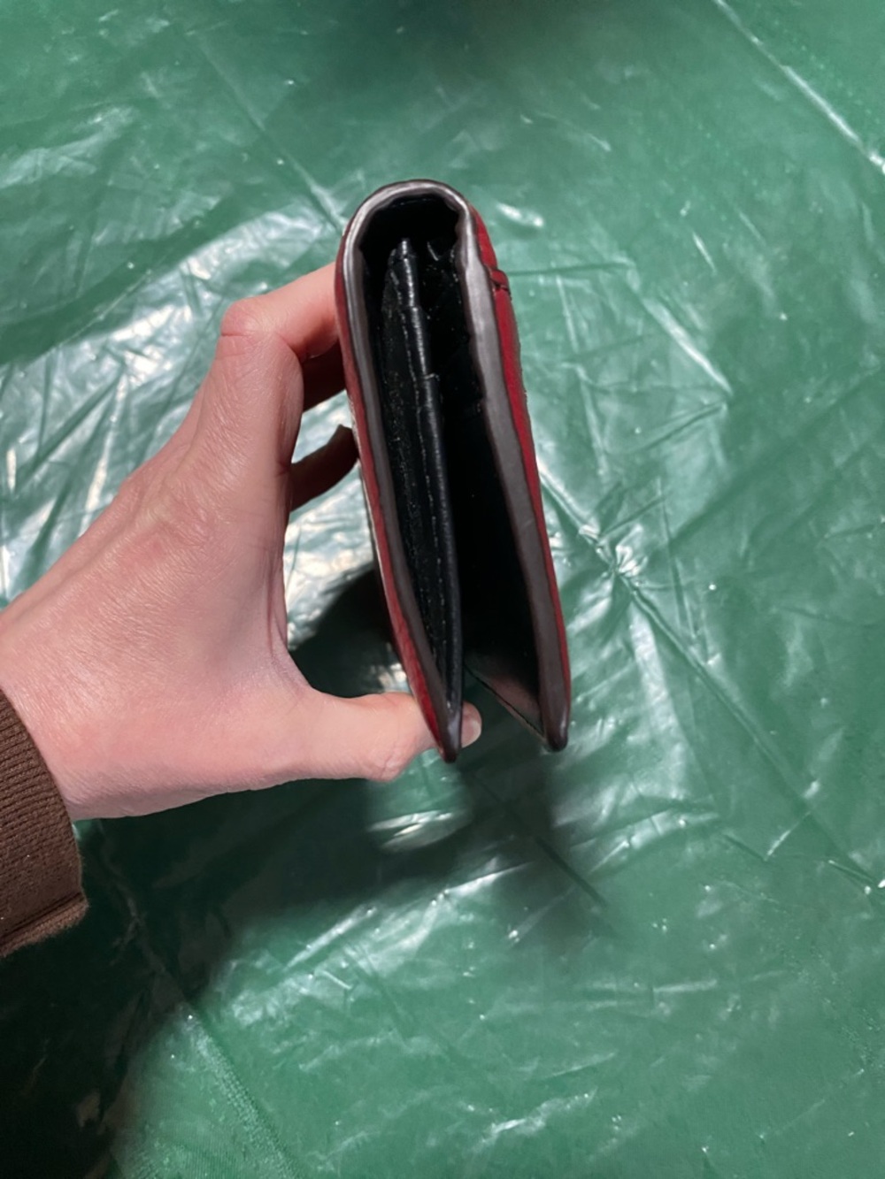 Marc Jacobs Red Pebbled Leather Snap Wallet - Picture 6 of 12